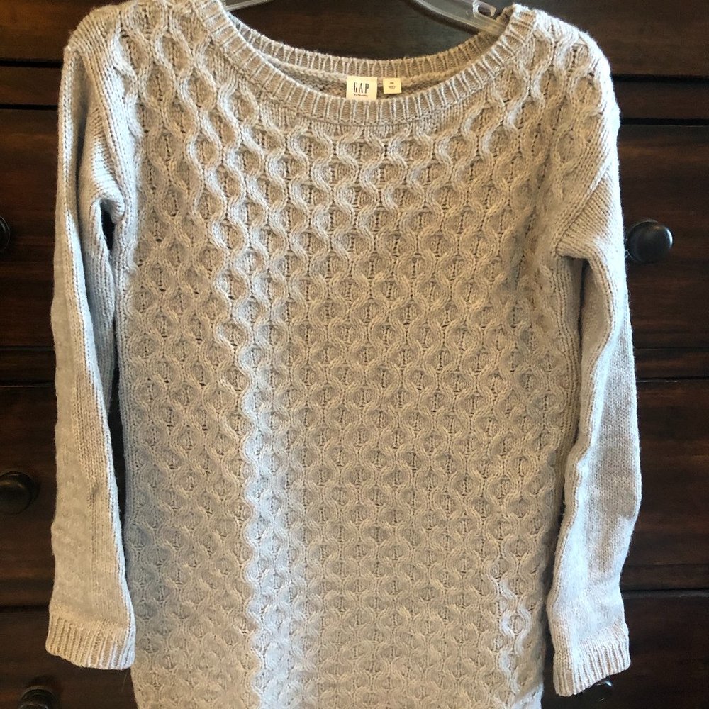 GAP Maternity Grey Wool Tunic Sweater XS